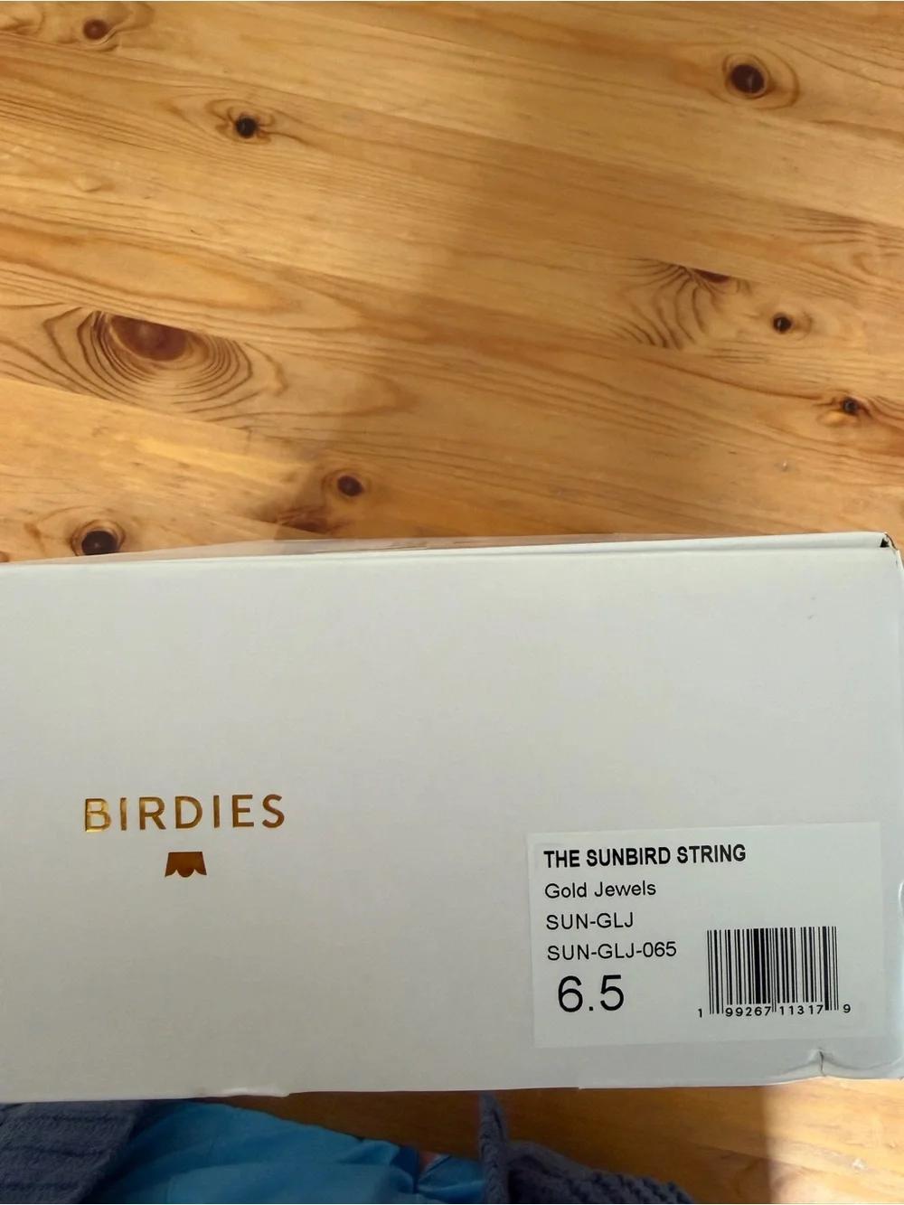 Birdies Gold Jewel Strappy Flat Sandal